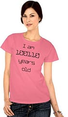 woman in a binary age t-shirt